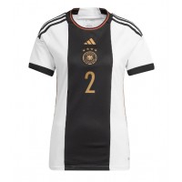 Maglie da calcio Germania Antonio Rudiger #2 Prima Maglia Femminile Mondiali 2022 Manica Corta